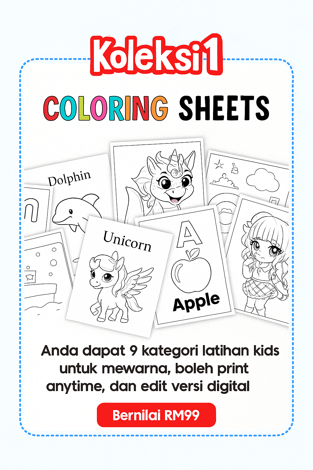 koleksi 1 kids worksheet