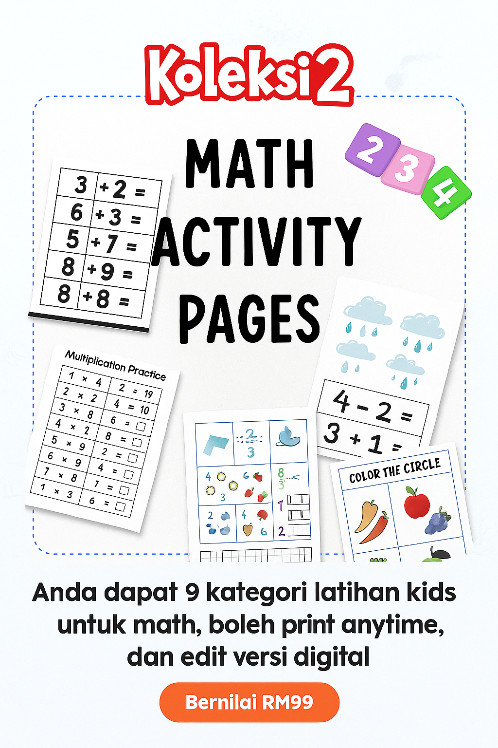 koleksi 2 kids worksheet