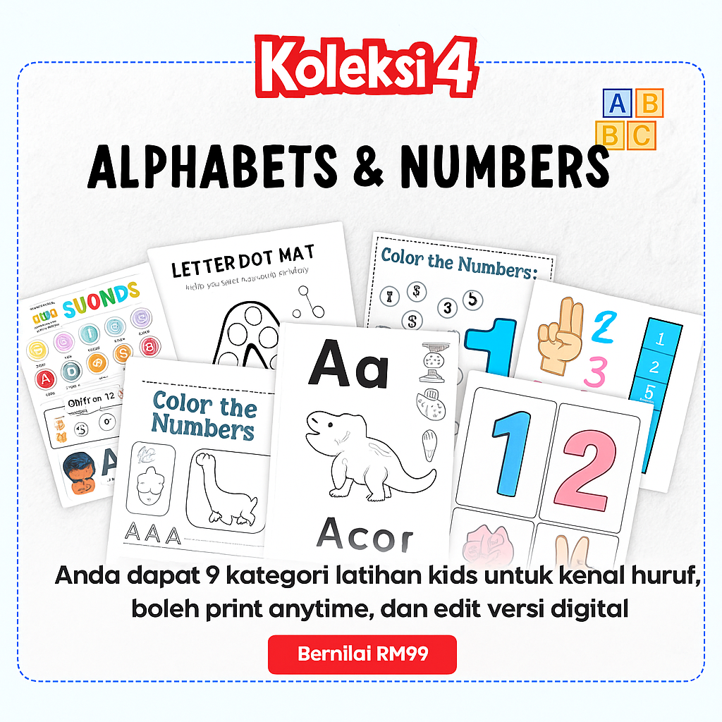 koleksi 4 kids worksheet